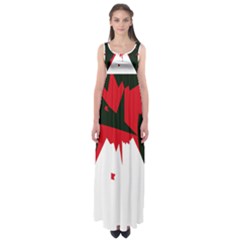 Volcano  Empire Waist Maxi Dress