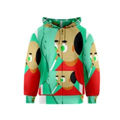 Smoker  Kids  Zipper Hoodie by Valentinaart