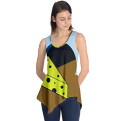 Cheese  Sleeveless Tunic by Valentinaart