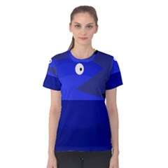 Blue Monster Fish Women s Cotton Tee