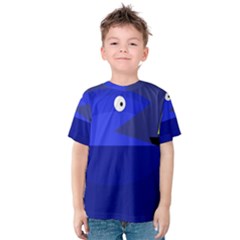 Blue Monster Fish Kid s Cotton Tee