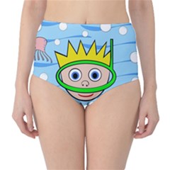 Diver High-waist Bikini Bottoms by Valentinaart