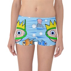 Diver Reversible Boyleg Bikini Bottoms by Valentinaart