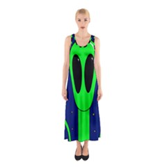 Alien  Sleeveless Maxi Dress by Valentinaart