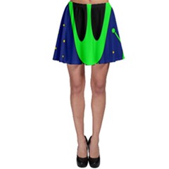 Alien  Skater Skirt by Valentinaart