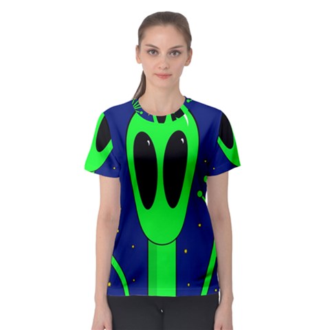 Alien  Women s Sport Mesh Tee by Valentinaart