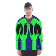 Alien  Hooded Wind Breaker (men) by Valentinaart