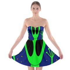 Alien  Strapless Dresses by Valentinaart