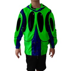 Alien  Hooded Wind Breaker (kids) by Valentinaart