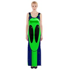 Alien  Maxi Thigh Split Dress by Valentinaart