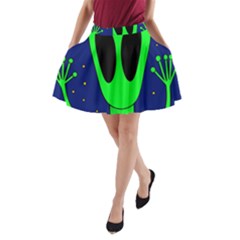 Alien  A-line Pocket Skirt by Valentinaart