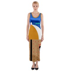 On The Beach  Fitted Maxi Dress