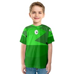 Green Monster Fish Kid s Sport Mesh Tee