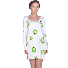 Green Eyes Long Sleeve Nightdress