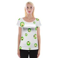 Green Eyes Women s Cap Sleeve Top