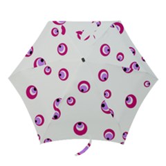 Purple Eyes Mini Folding Umbrellas by Valentinaart