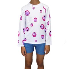 Purple Eyes Kid s Long Sleeve Swimwear by Valentinaart