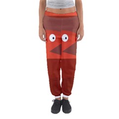 Red Monster Fish Women s Jogger Sweatpants by Valentinaart