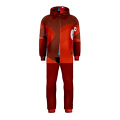 Red Monster Fish Hooded Jumpsuit (kids)