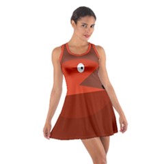 Red Monster Fish Racerback Dresses by Valentinaart