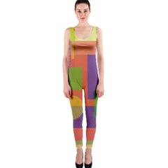 Colorful geometrical design OnePiece Catsuit