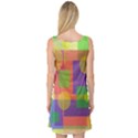 Colorful geometrical design Sleeveless Satin Nightdress View2