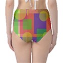 Colorful geometrical design High-Waist Bikini Bottoms View2