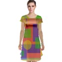 Colorful geometrical design Cap Sleeve Nightdress View1