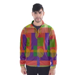 Colorful geometrical design Wind Breaker (Men)