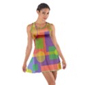 Colorful geometrical design Racerback Dresses View1