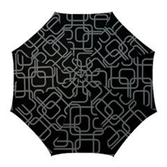 Black And Gray Decorative Design Golf Umbrellas