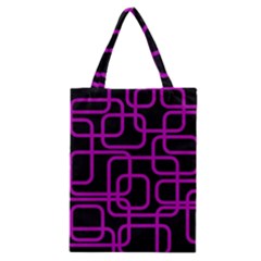 Purple And Black Elegant Design Classic Tote Bag