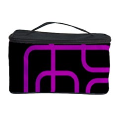 Purple And Black Elegant Design Cosmetic Storage Case