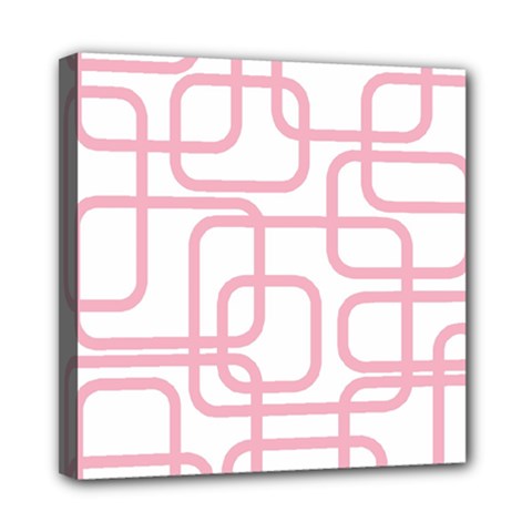 Pink Elegant Design Mini Canvas 8  X 8 