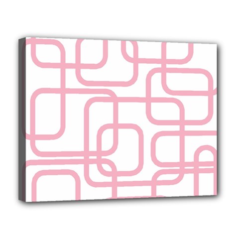 Pink Elegant Design Canvas 14  X 11 