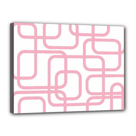 Pink Elegant Design Canvas 16  X 12  by Valentinaart