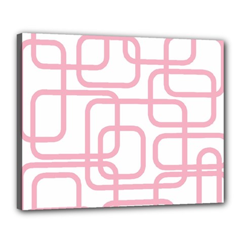 Pink Elegant Design Canvas 20  X 16 