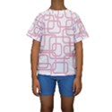 Pink elegant design Kid s Short Sleeve Swimwear View1