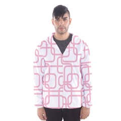 Pink Elegant Design Hooded Wind Breaker (men)