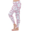 Pink elegant design Winter Leggings  View2