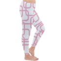 Pink elegant design Winter Leggings  View3