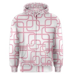 Pink Elegant Design Men s Zipper Hoodie