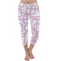 Pink elegant design Capri Winter Leggings  View1