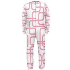 Pink Elegant Design Onepiece Jumpsuit (men)  by Valentinaart