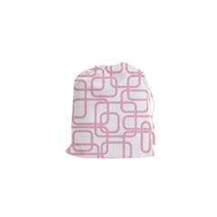 Pink Elegant Design Drawstring Pouches (xs)  by Valentinaart