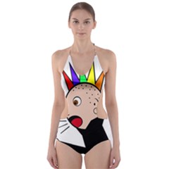 Punker  Cut-out One Piece Swimsuit by Valentinaart