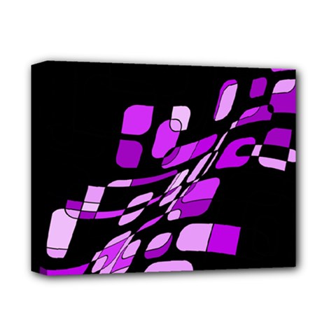 Purple Decorative Abstraction Deluxe Canvas 14  X 11  by Valentinaart