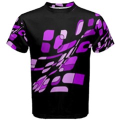 Purple Decorative Abstraction Men s Cotton Tee