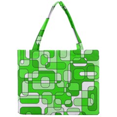 Green Decorative Abstraction  Mini Tote Bag