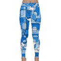 Blue decorative abstraction Yoga Leggings View1